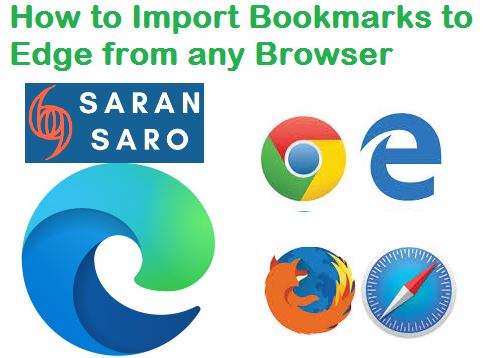 how to import bookmarks into edge