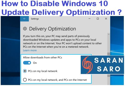 Windows Update Delivery Optimization