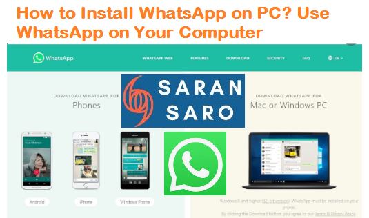 how to use whatsapp for pc