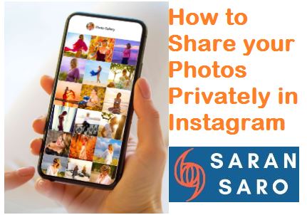 share photos privately in Instagram
