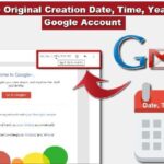 Creation date of Google account