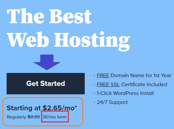 get started with bluehost hosting