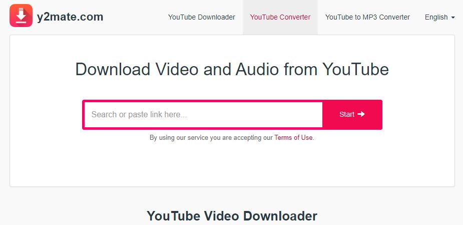 y2mate YouTube to MP3 converter
