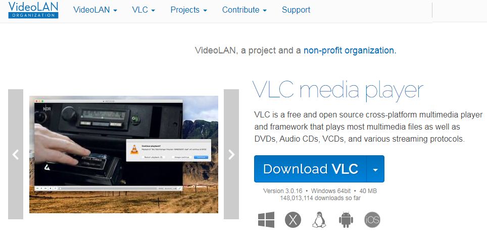 VLC Media Player is Open Source