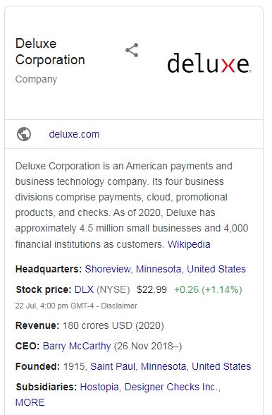 deluxe corporation