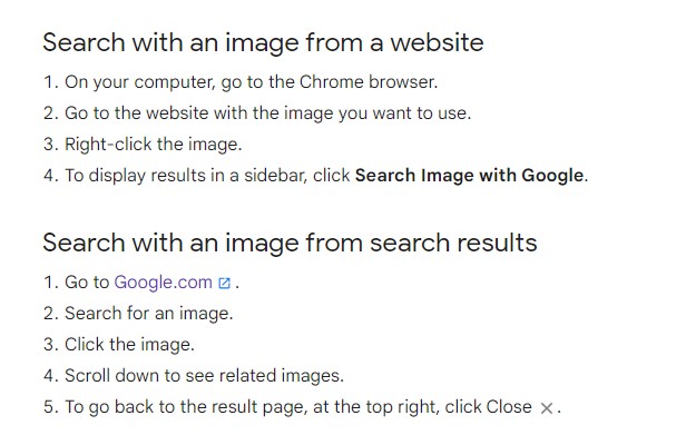 google Reverse Image Search from Computer